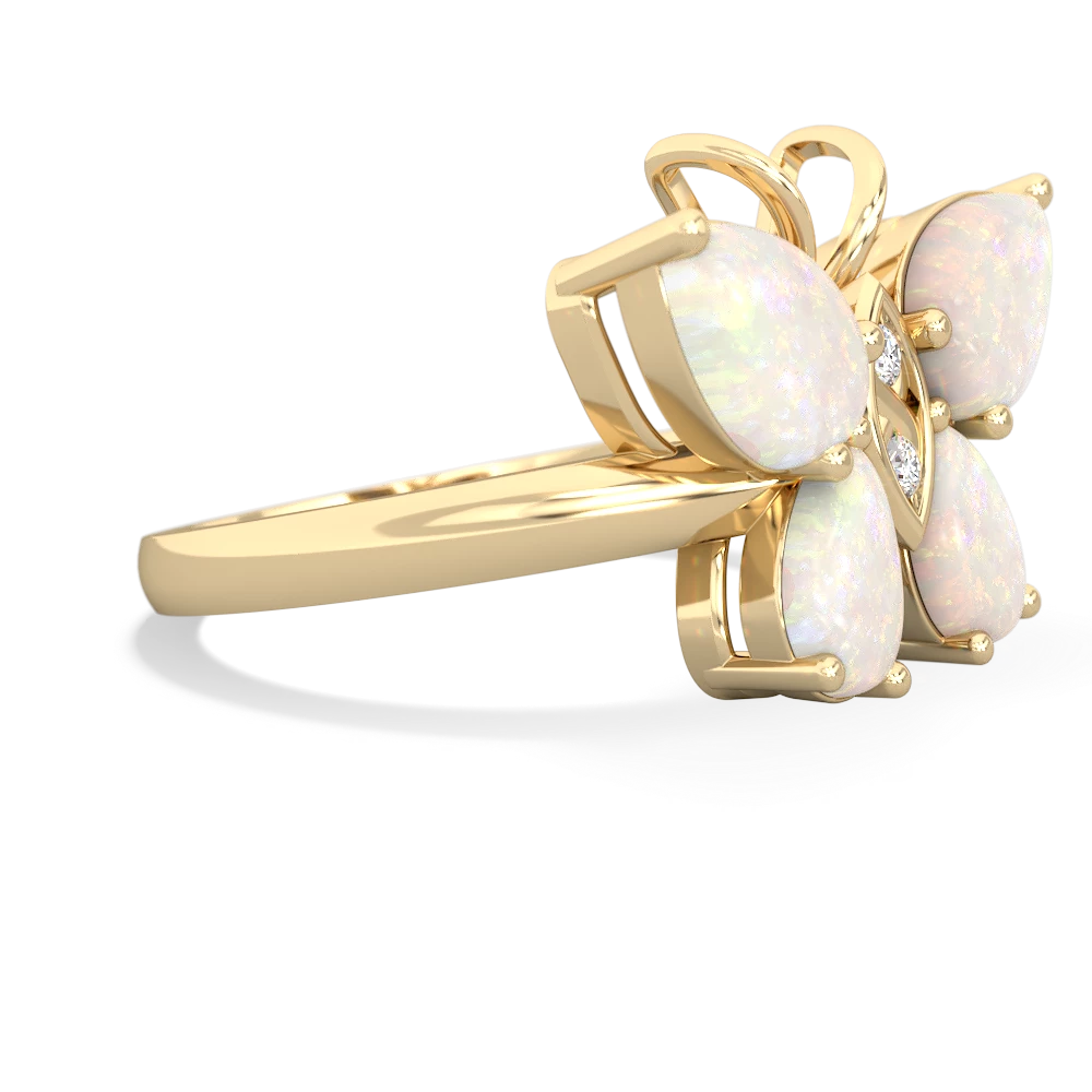 Opal Butterfly 14K Yellow Gold ring R2215