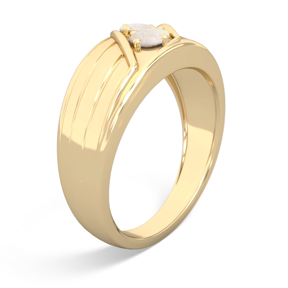 Red Men's Ring In Yellow Gold | Modern Gem Jewelry | Saratti