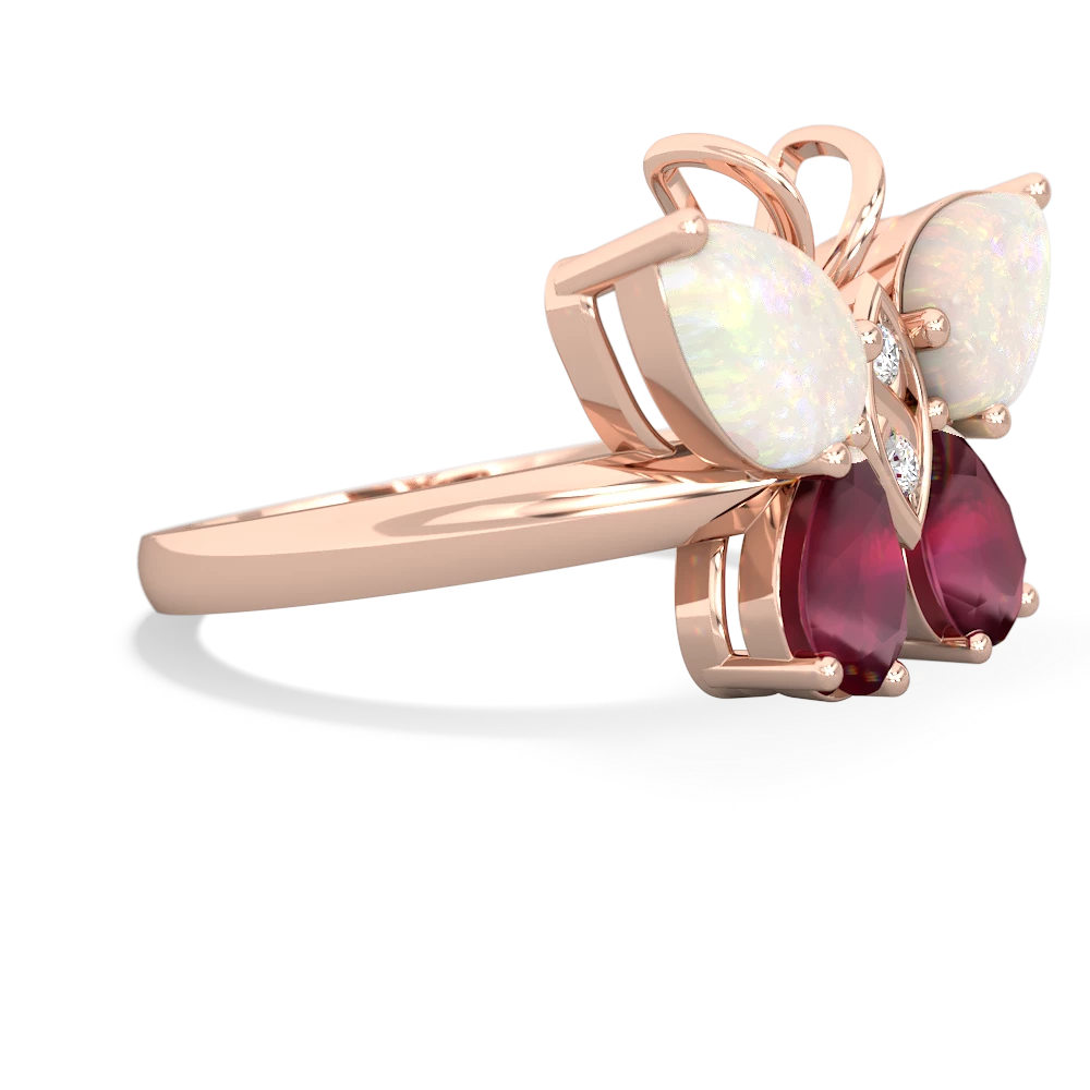 Opal Butterfly 14K Rose Gold ring R2215