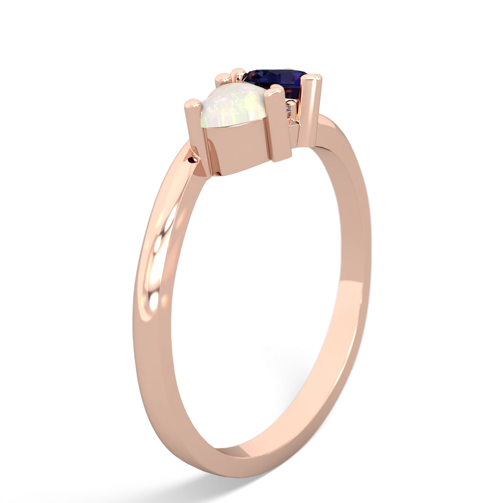 Opal Sweethearts 14K Rose Gold ring R5260