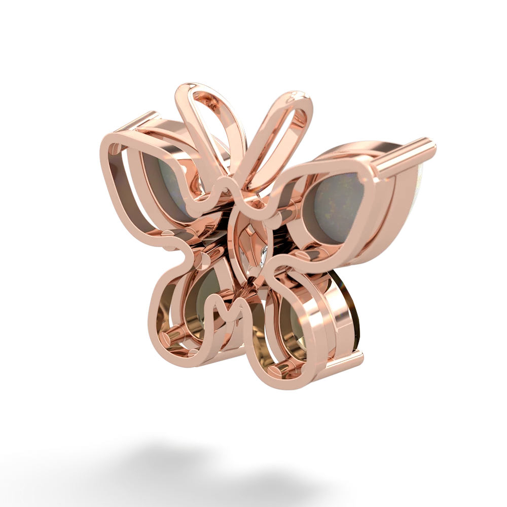 Opal Butterfly 14K Rose Gold pendant P2215