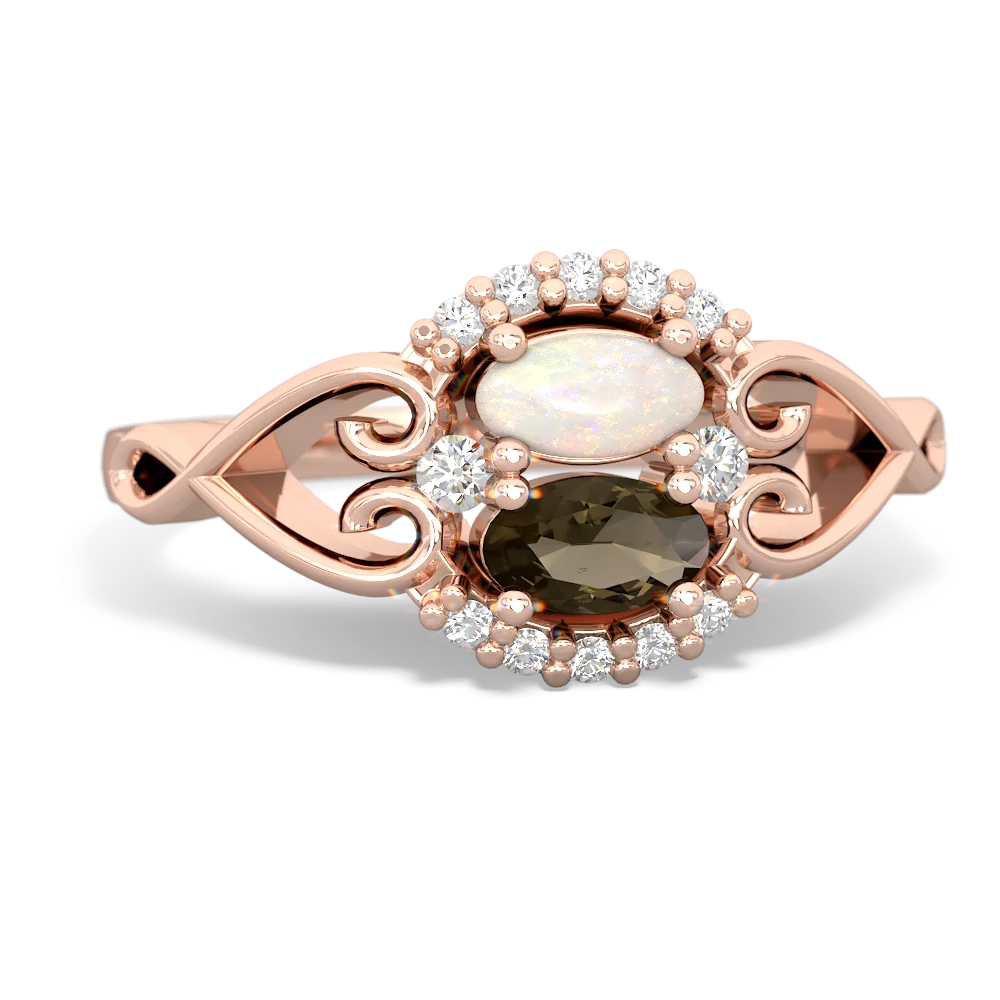 Opal Love Nest 14K Rose Gold ring R5860