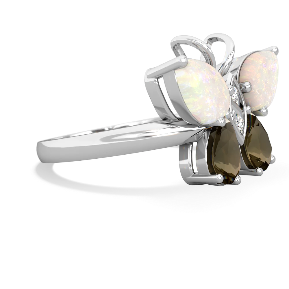 Opal Butterfly 14K White Gold ring R2215