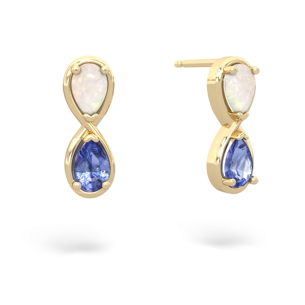 Opal Infinity 14K Yellow Gold earrings E5050