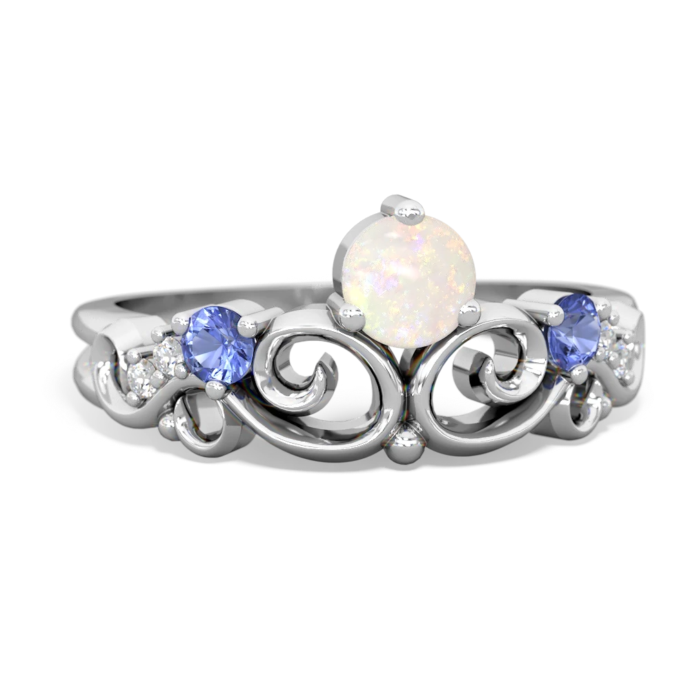 Opal Crown Keepsake 14K White Gold ring R5740