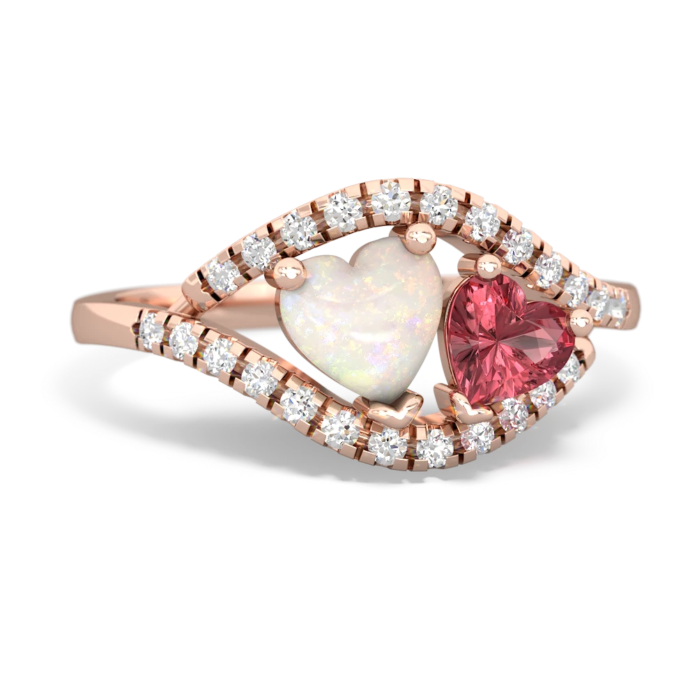 Opal Mother And Child 14K Rose Gold ring R3010