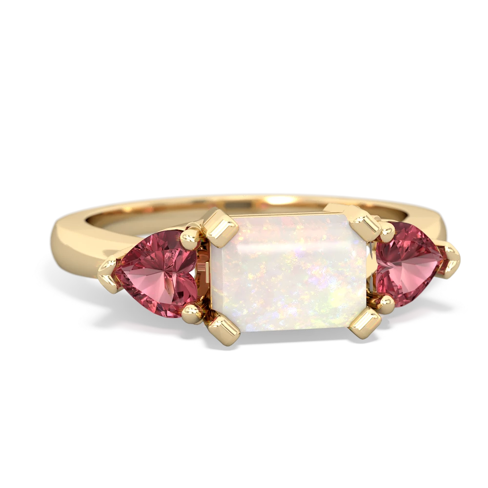 Opal and deals pink tourmaline ring