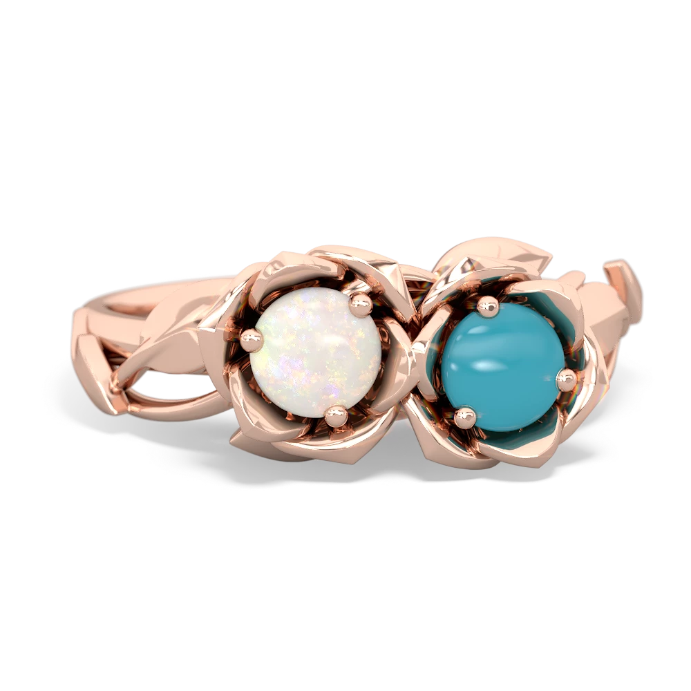 Opal Rose Garden 14K Rose Gold ring R5510