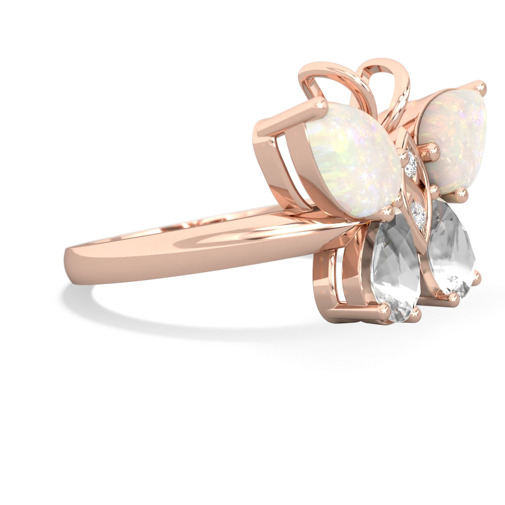 Opal Butterfly 14K Rose Gold ring R2215