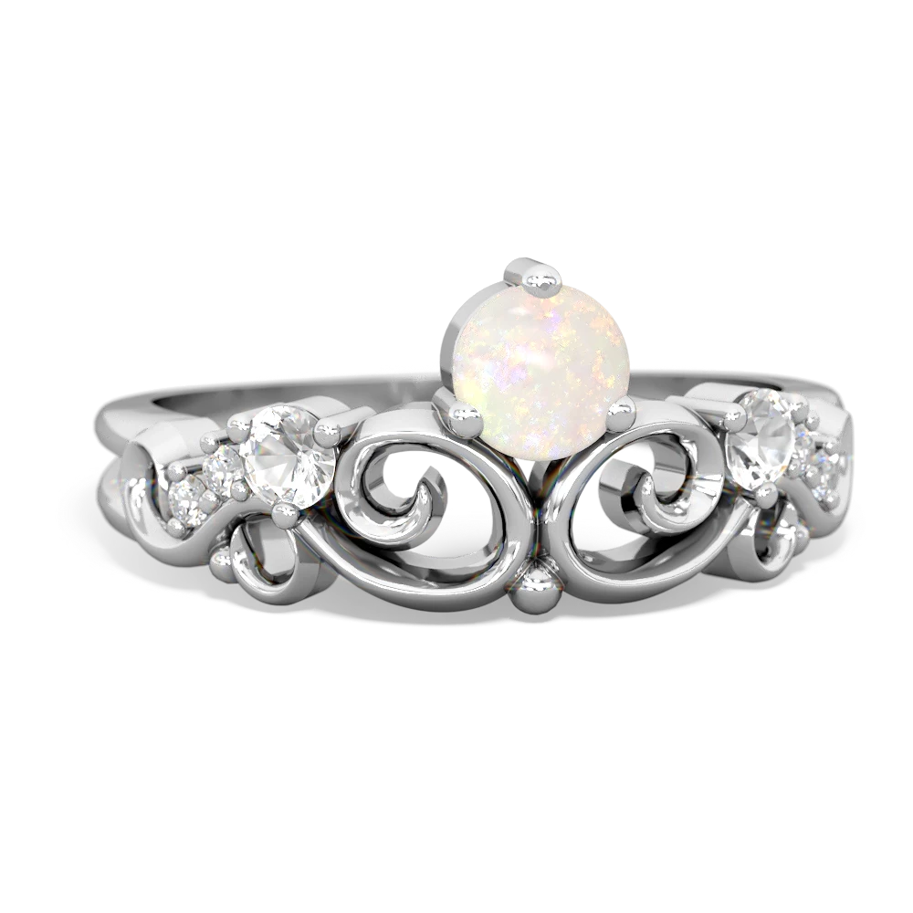 Opal Crown Keepsake 14K White Gold ring R5740