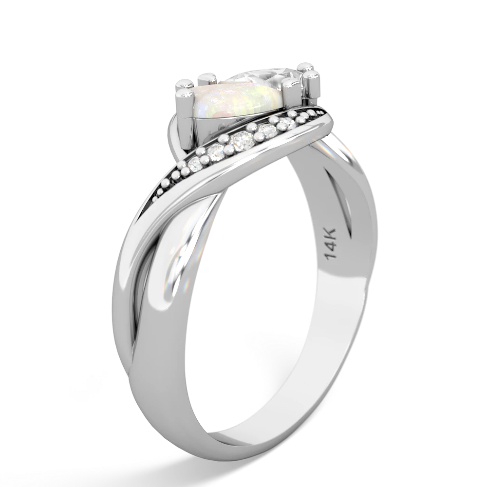 Opal Summer Winds 14K White Gold ring R5342