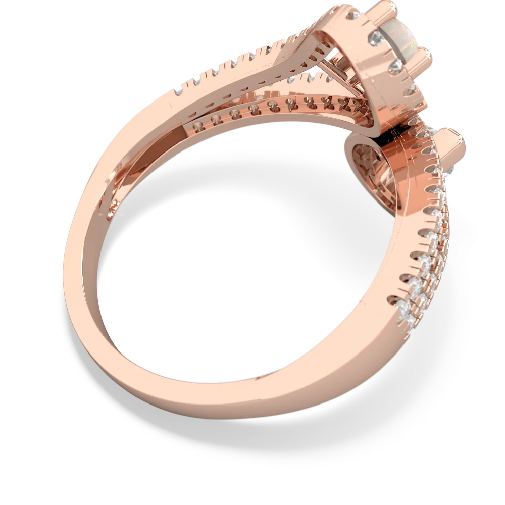 Opal Diamond Dazzler 14K Rose Gold ring R3000