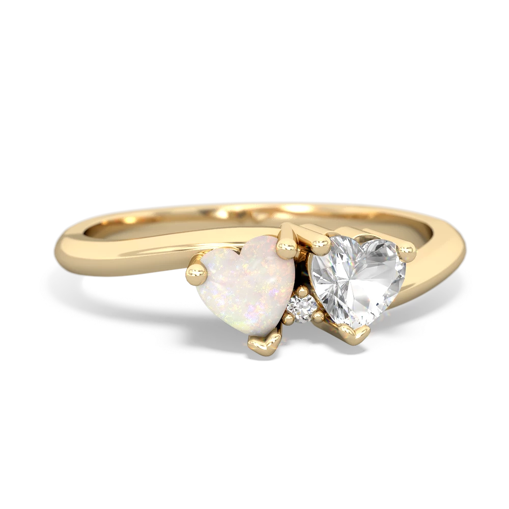 Opal Sweethearts 14K Yellow Gold ring R5260