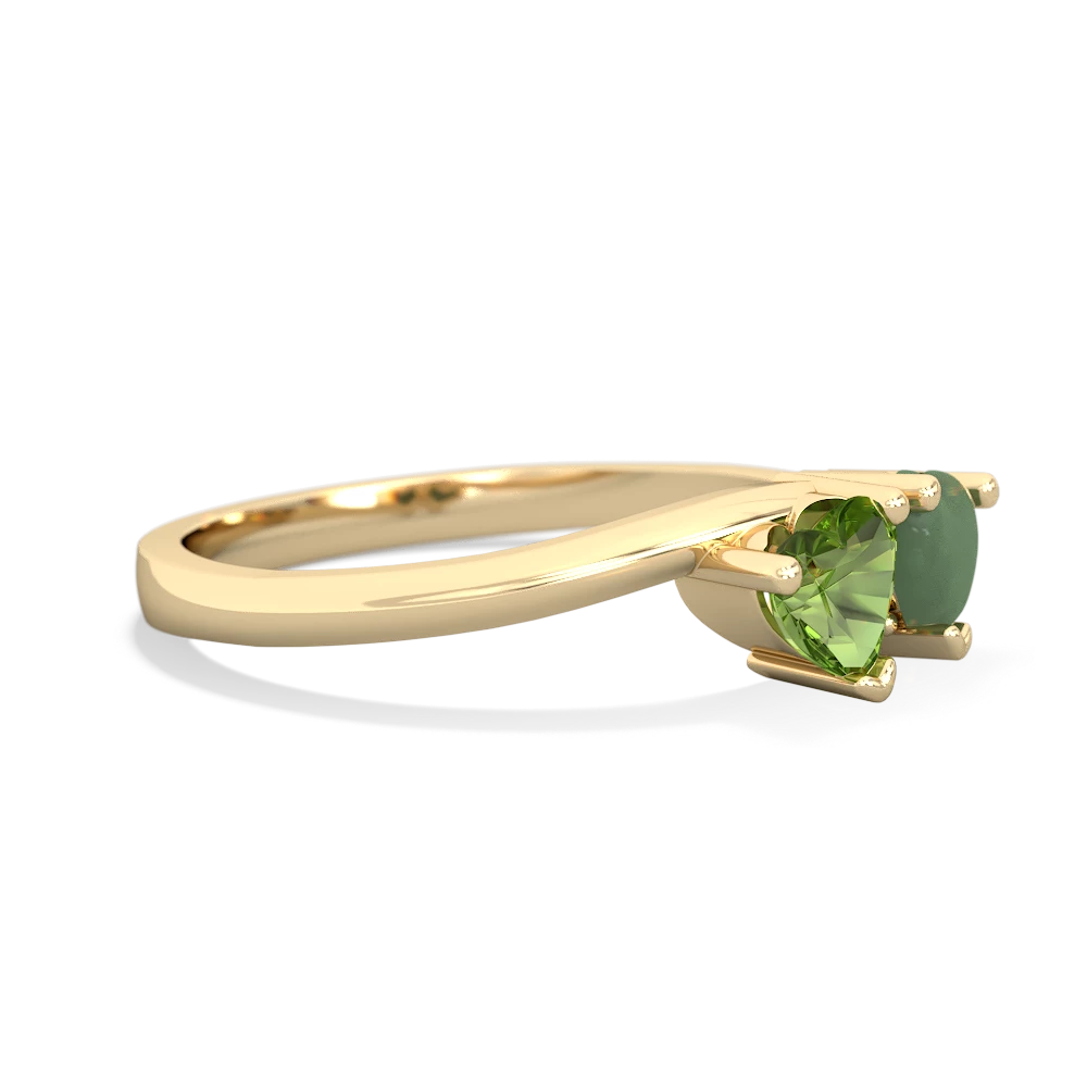 Peridot Sweethearts 14K Yellow Gold ring R5260