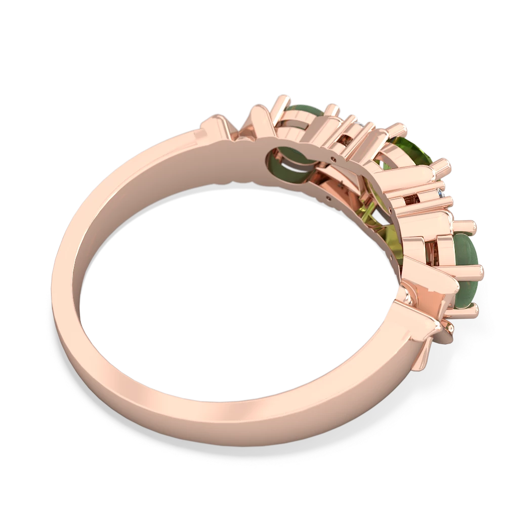 Peridot Hugs And Kisses 14K Rose Gold ring R5016