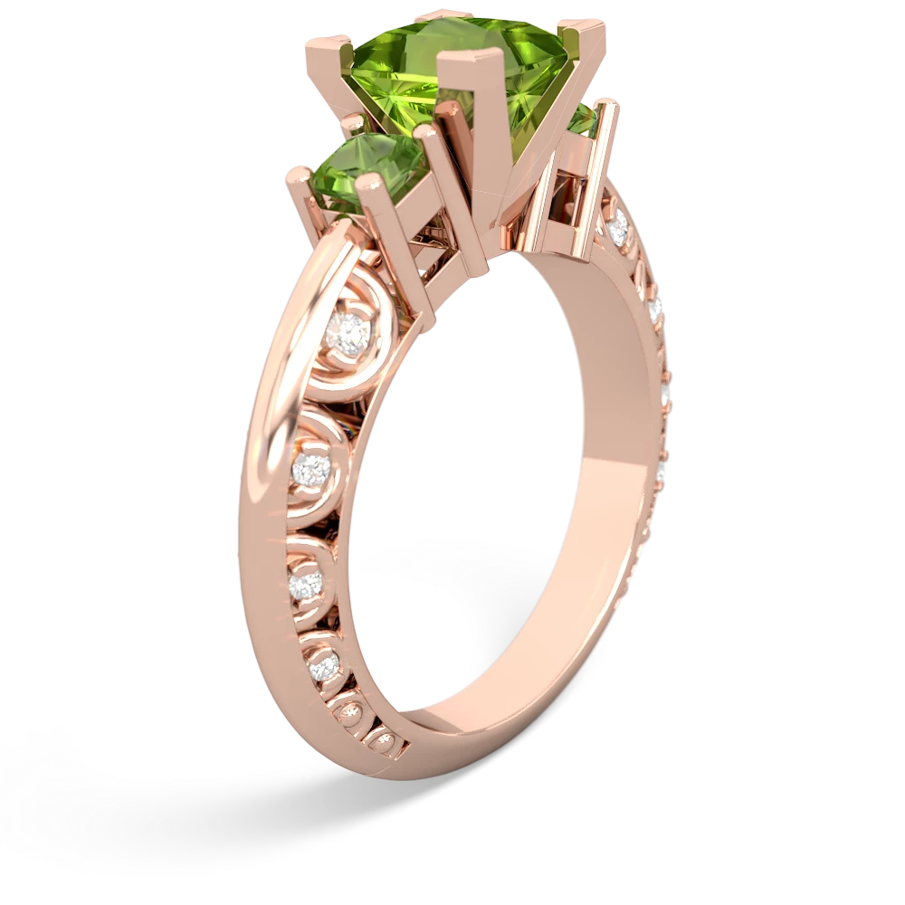 London Topaz Eternal Embrace Engagement 14K Rose Gold ring C2001