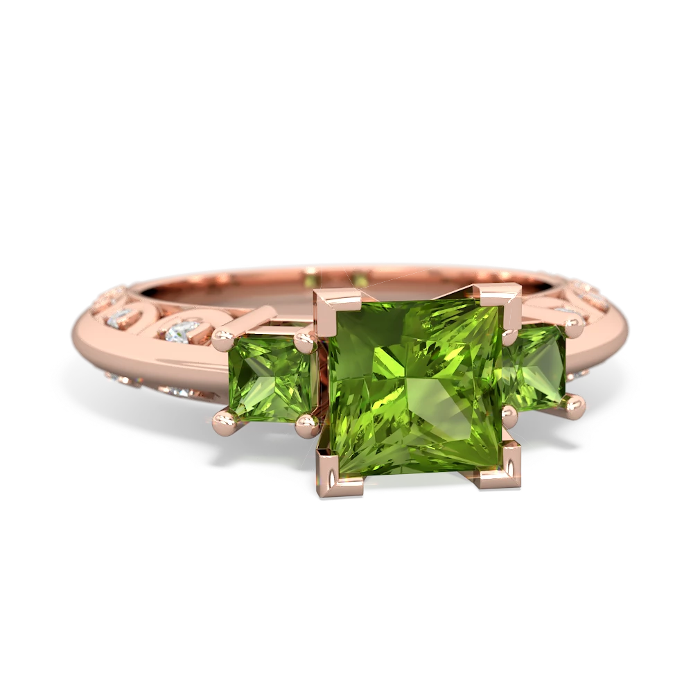 Alexandrite Eternal Embrace Engagement 14K Rose Gold ring C2001