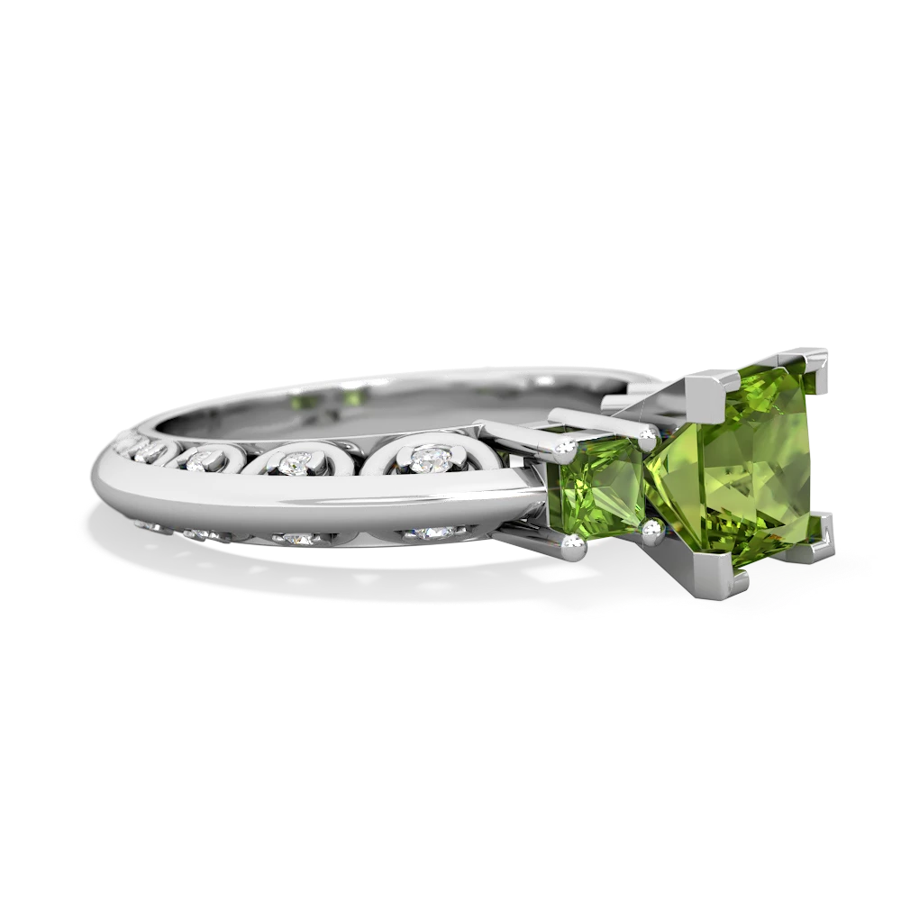 Alexandrite Eternal Embrace Engagement 14K White Gold ring C2001