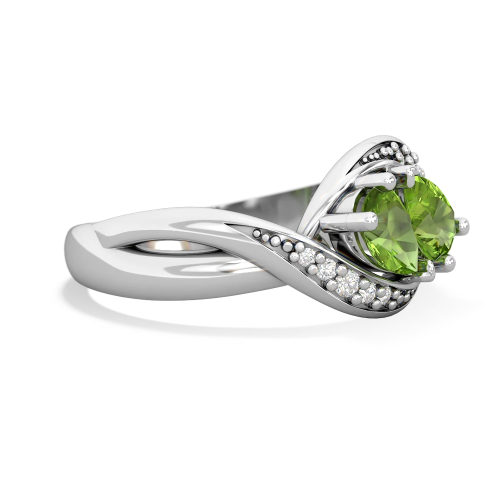 Peridot Summer Winds 14K White Gold ring R5342