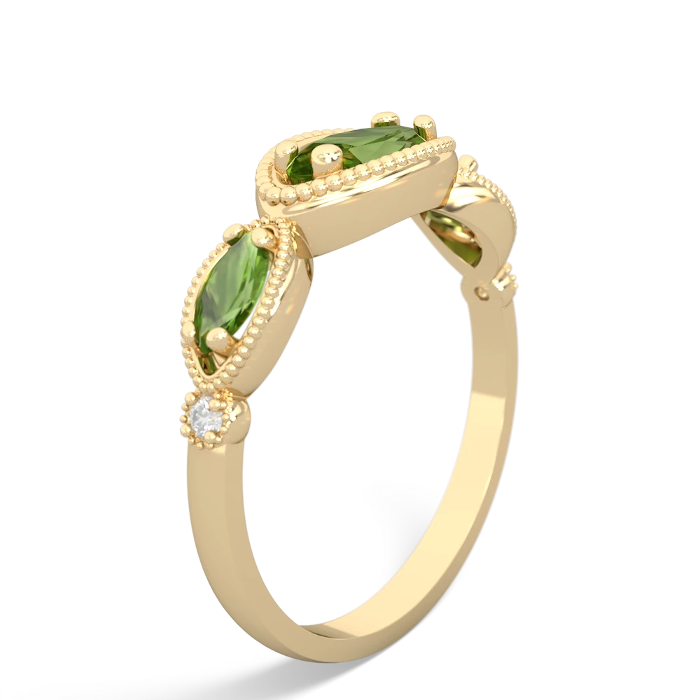 Onyx Milgrain Marquise 14K Yellow Gold ring R5700