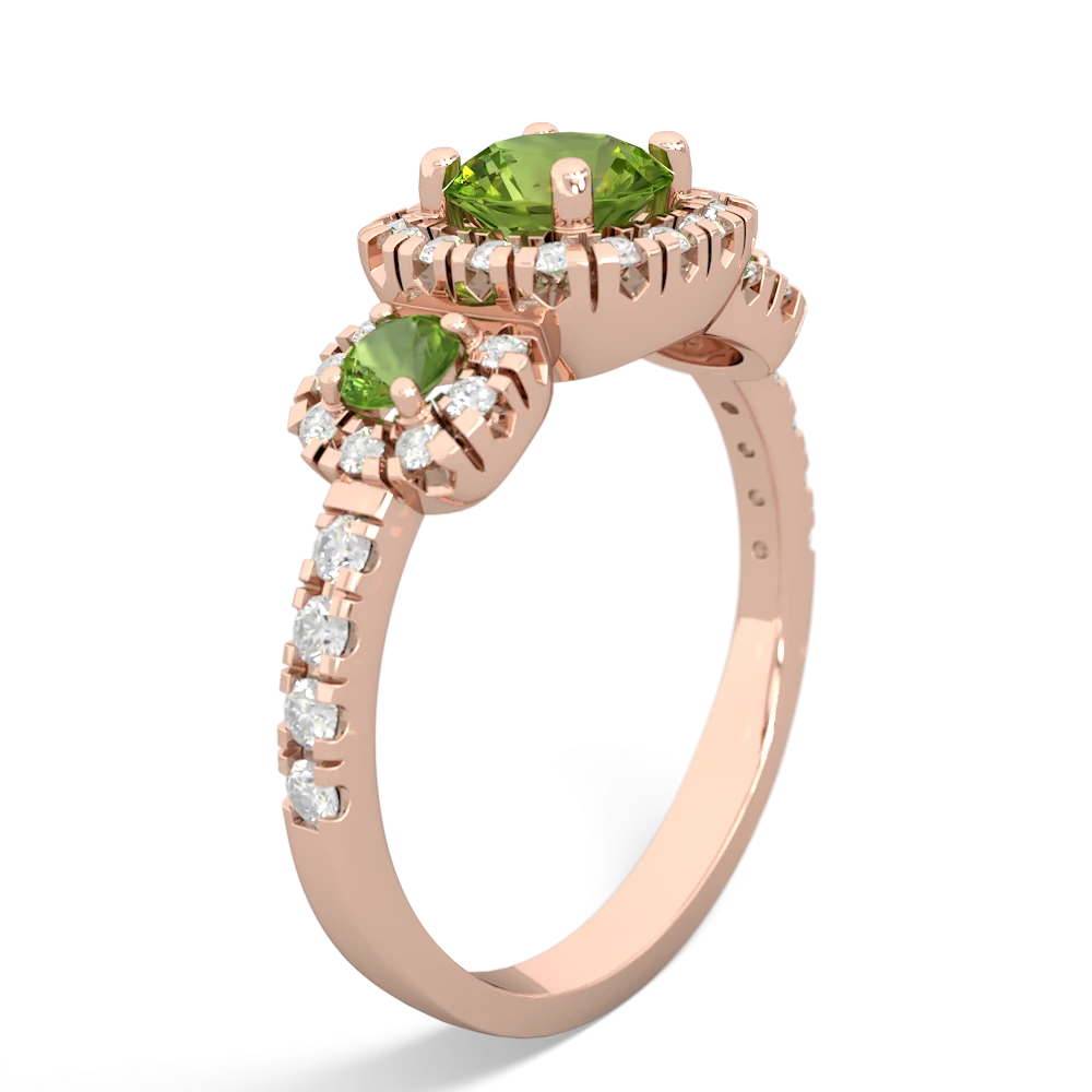 Opal Regal Halo 14K Rose Gold ring R5350