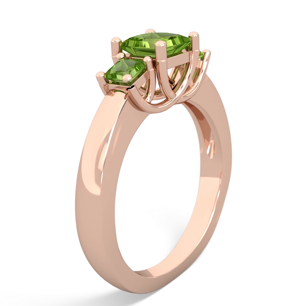 Onyx Three Stone Trellis 14K Rose Gold ring R4015