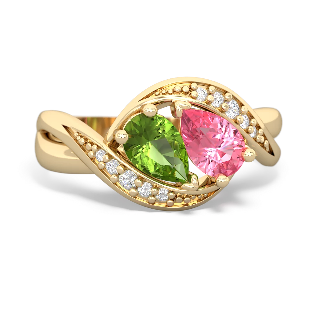 Peridot Summer Winds 14K Yellow Gold ring R5342