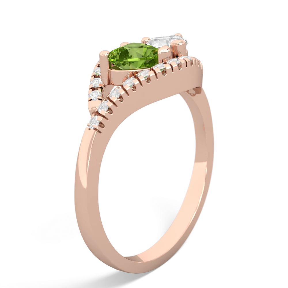 Peridot Mother And Child 14K Rose Gold ring R3010