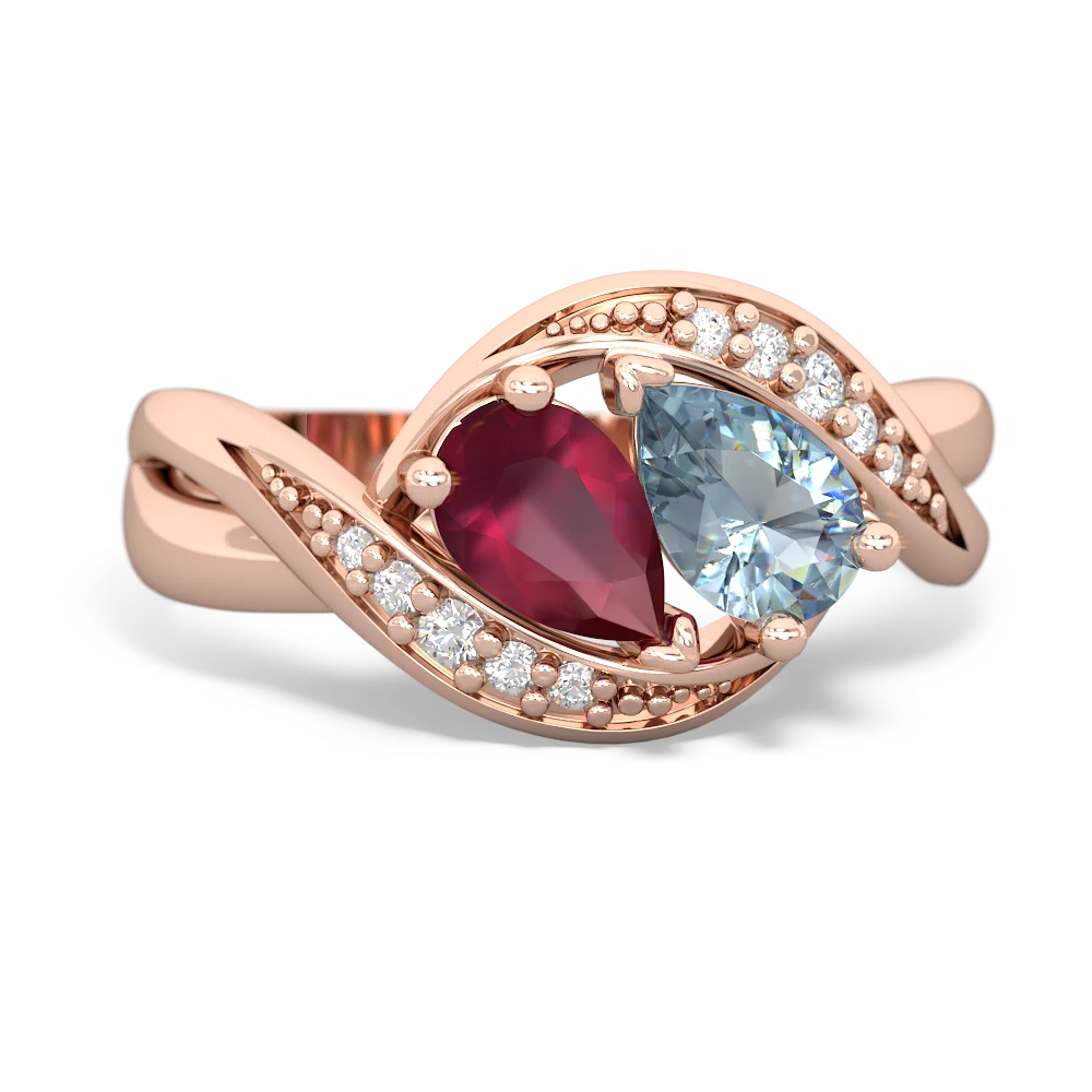 Ruby Summer Winds 14K Rose Gold ring R5342