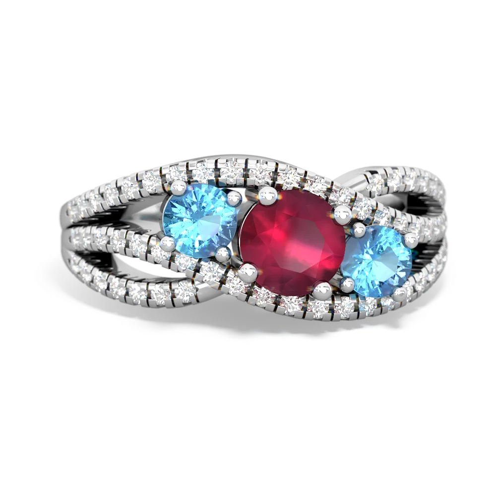 9.5ct Cushion Cut Ruby Engagement Ring | SayaBling Jewelry