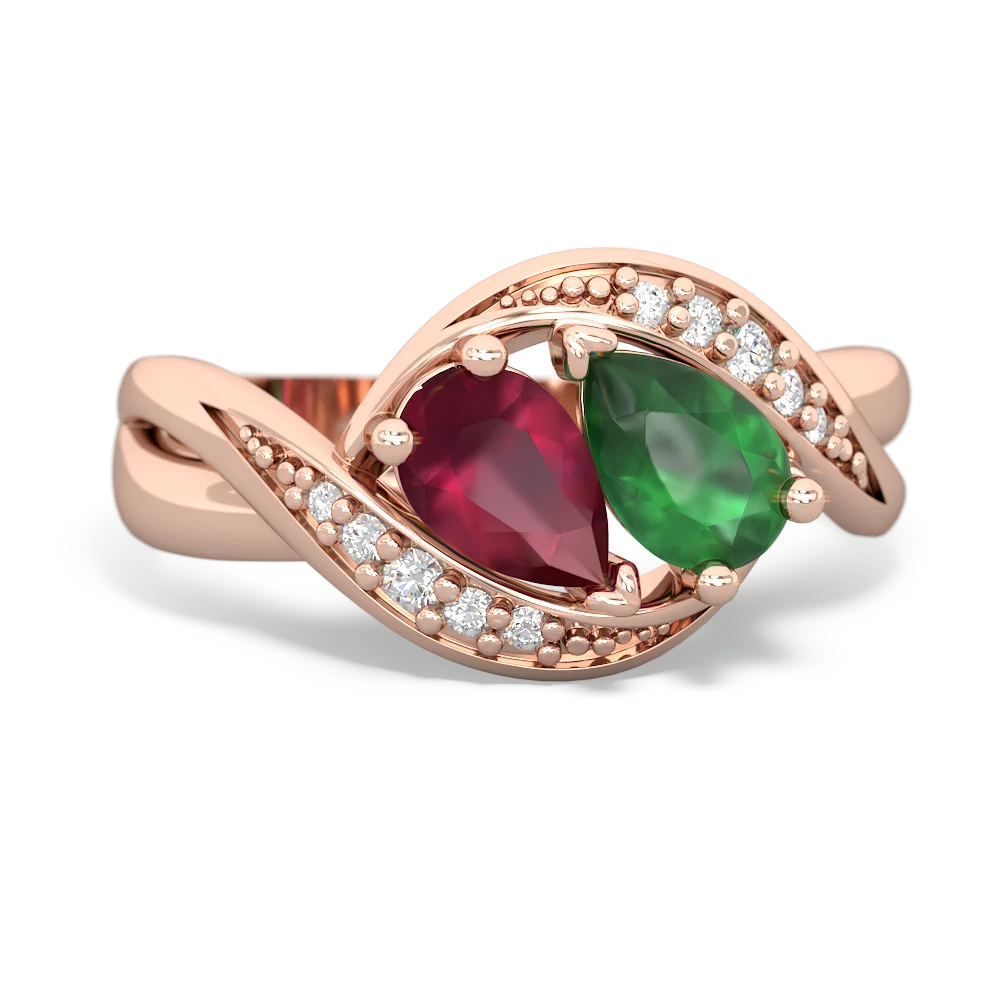 Ruby Summer Winds 14K Rose Gold ring R5342