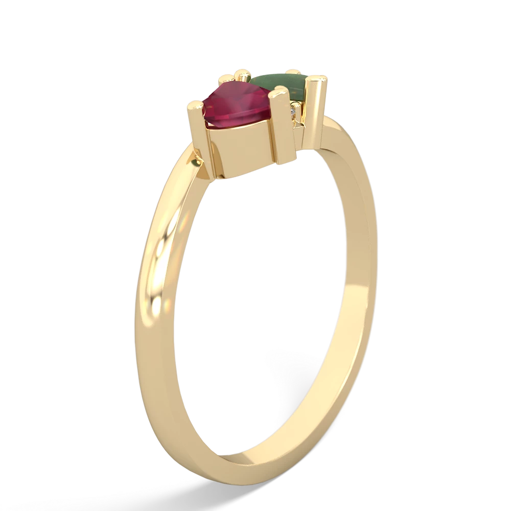 Ruby Sweethearts 14K Yellow Gold ring R5260