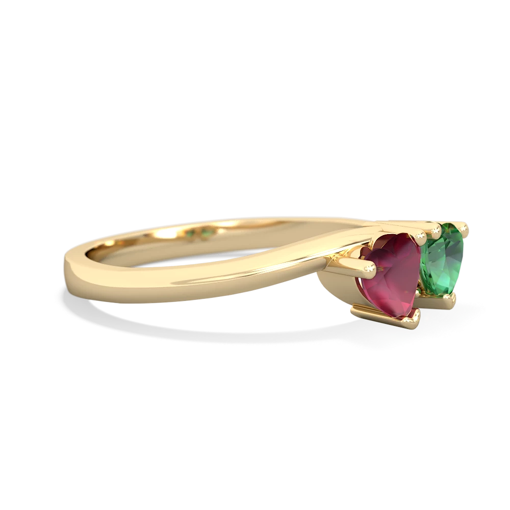 Ruby Sweethearts 14K Yellow Gold ring R5260