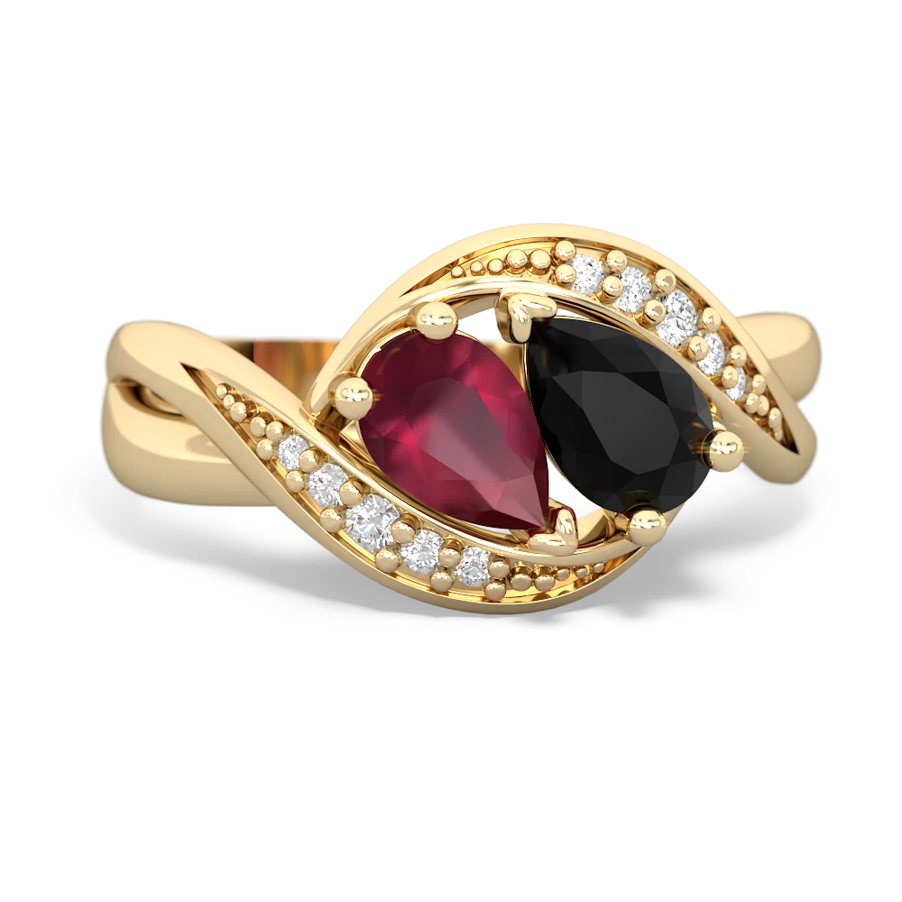 Ruby Summer Winds 14K Yellow Gold ring R5342