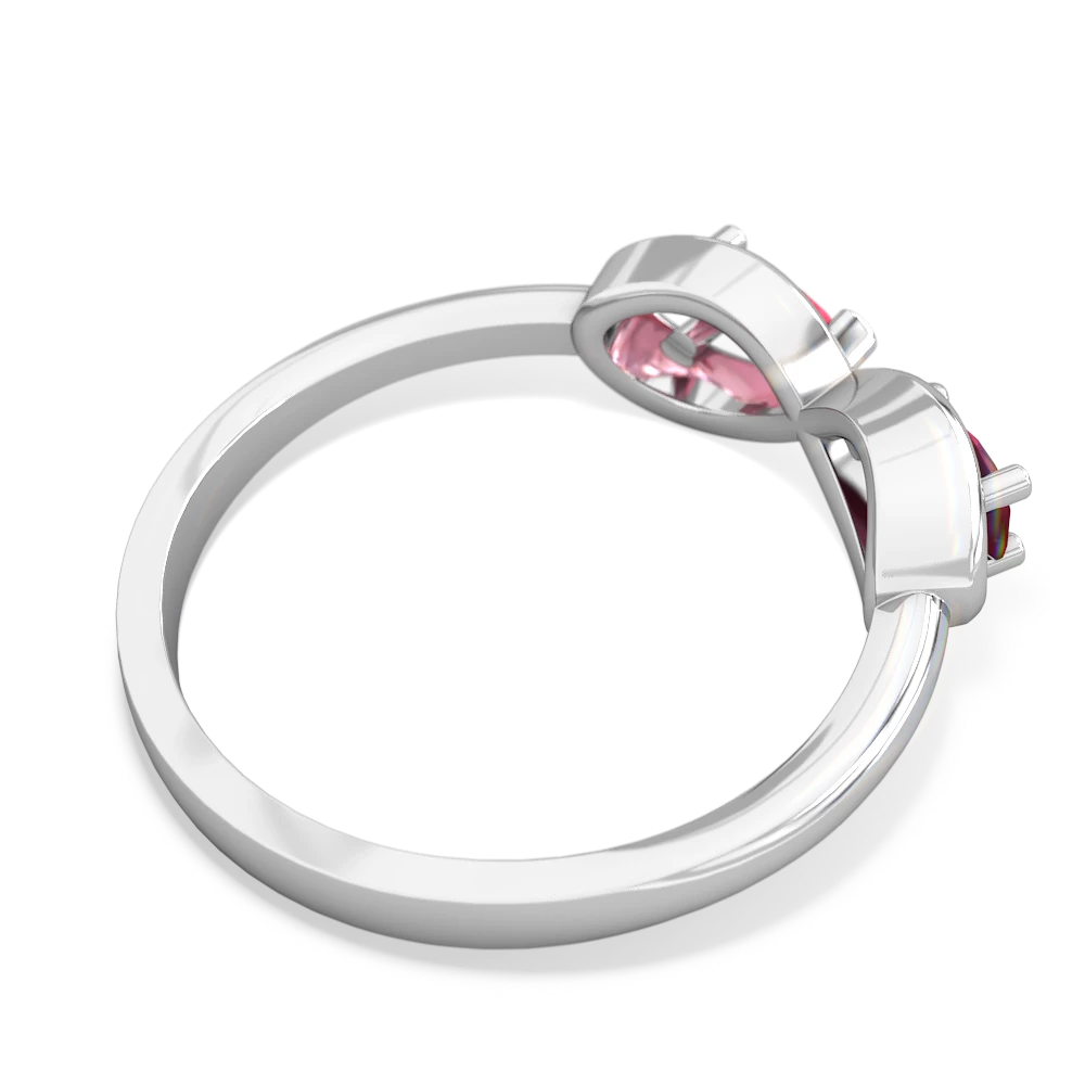 Ruby Infinity 14K White Gold ring R5050