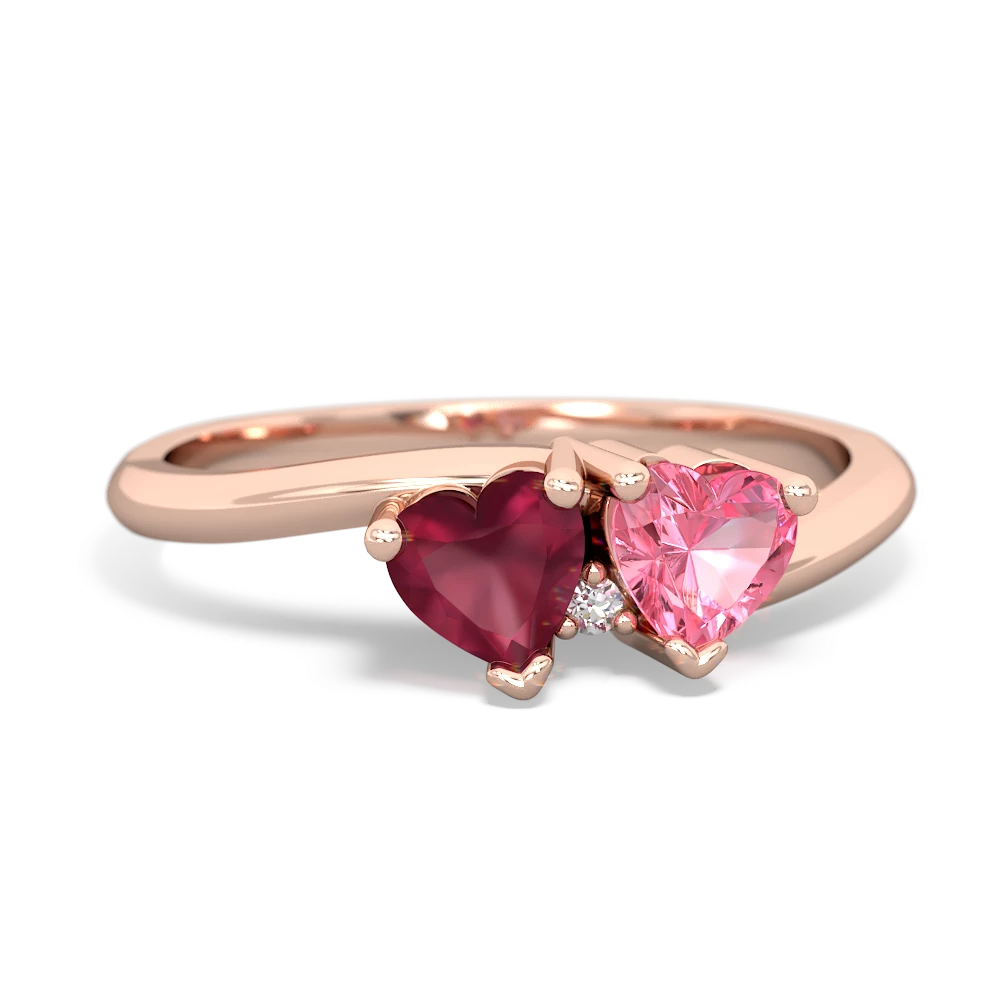 Ruby Sweethearts 14K Rose Gold ring R5260