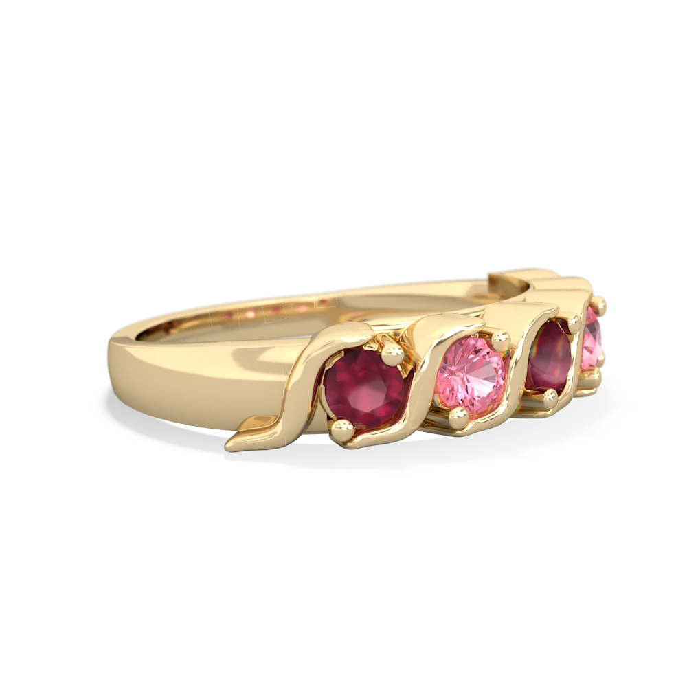 Ruby Anniversary Band 14K Yellow Gold ring R2089