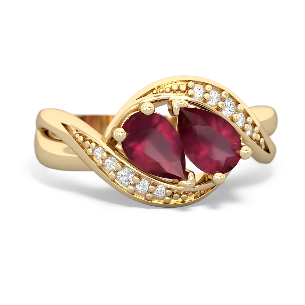 Ruby Summer Winds 14K Yellow Gold ring R5342