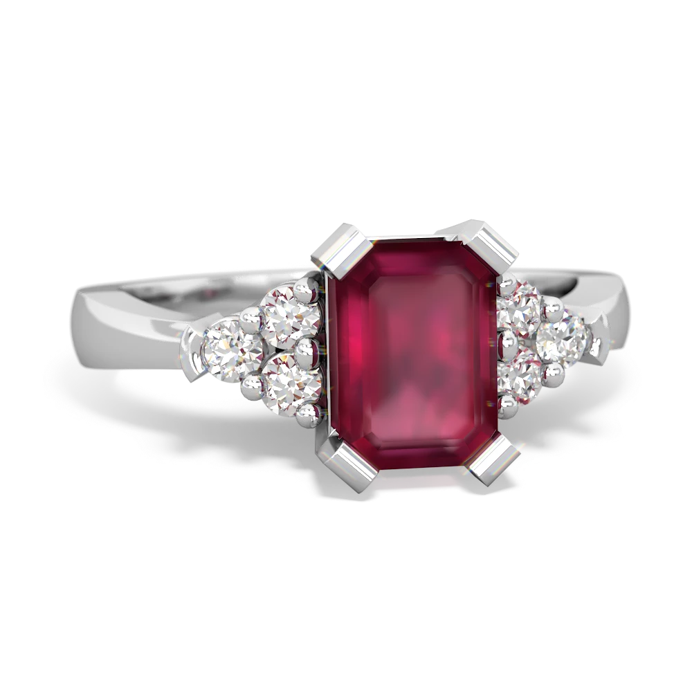 Ruby Timeless Classic 14K White Gold ring R2591