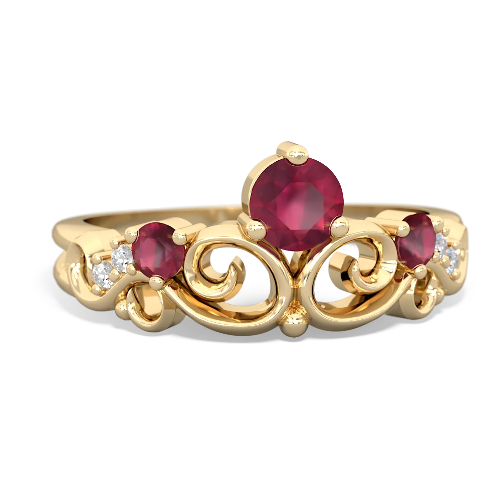 Sapphire Crown Keepsake 14K Yellow Gold ring R5740