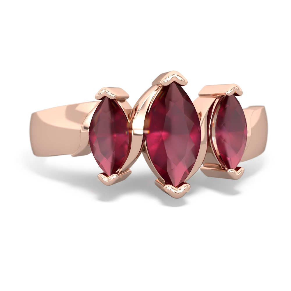 Onyx Three Peeks 14K Rose Gold ring R2433