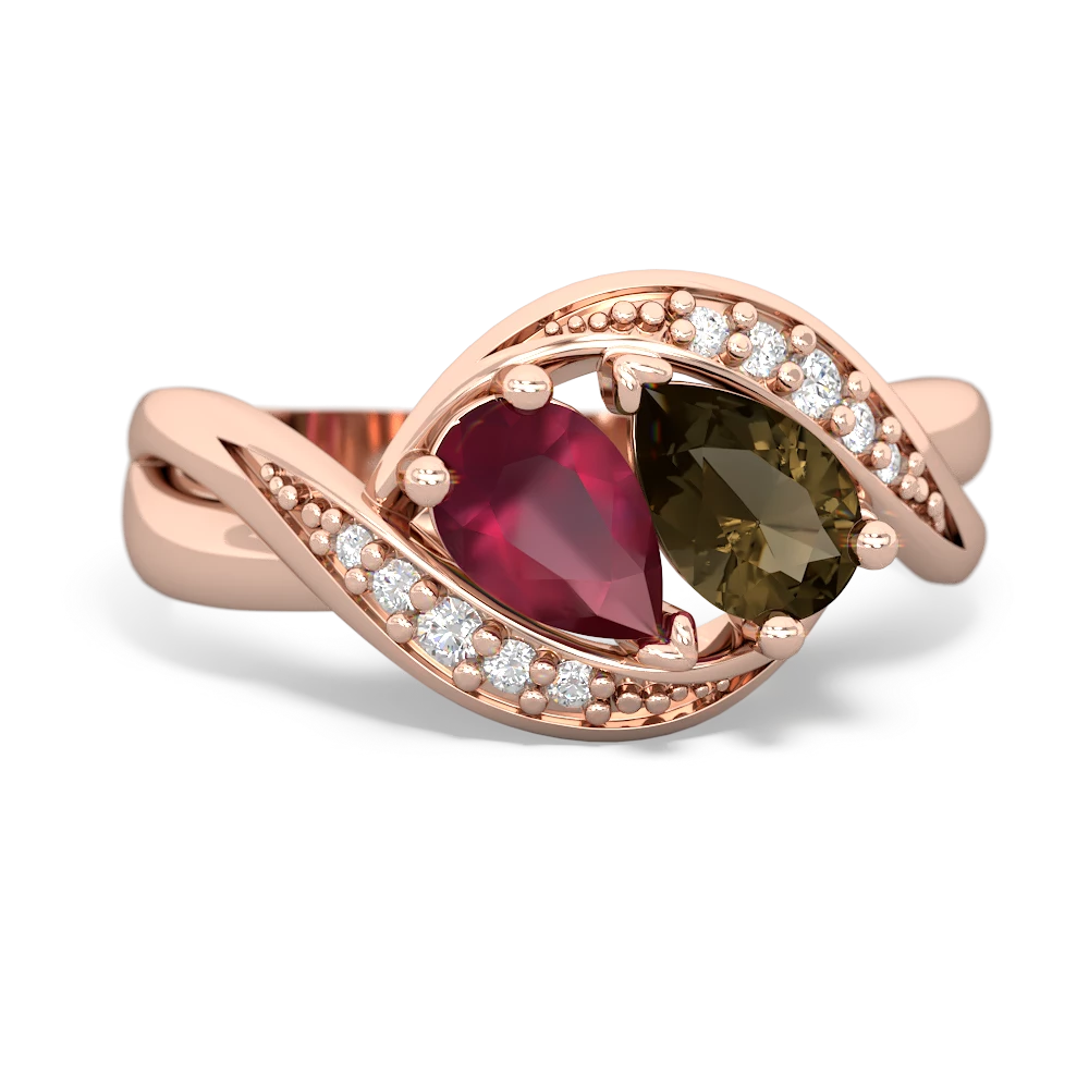 Ruby Summer Winds 14K Rose Gold ring R5342