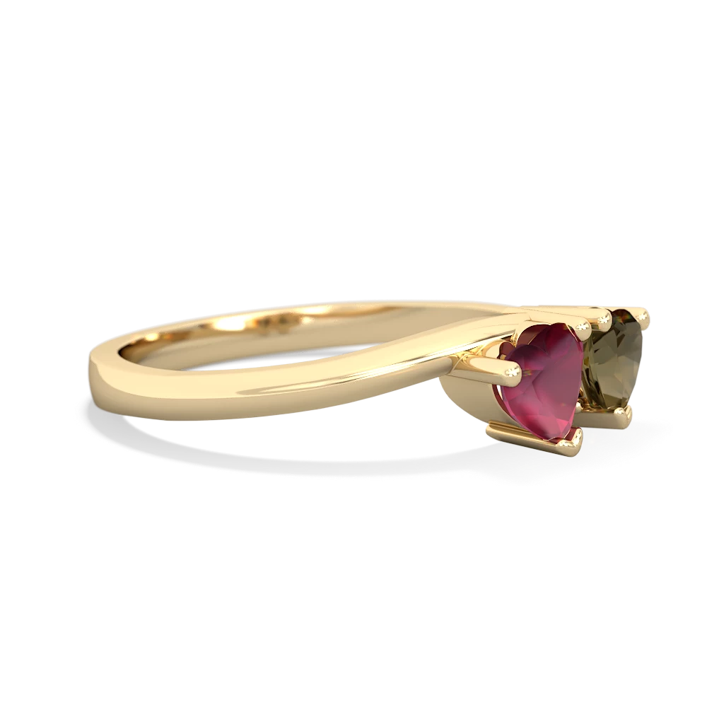 Ruby Sweethearts 14K Yellow Gold ring R5260