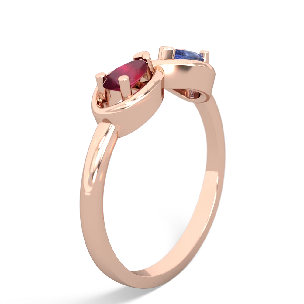 Ruby Infinity 14K Rose Gold ring R5050