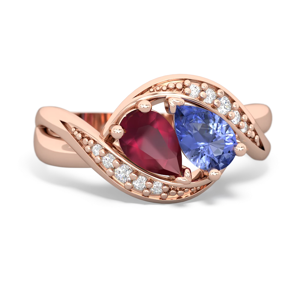 Ruby Summer Winds 14K Rose Gold ring R5342