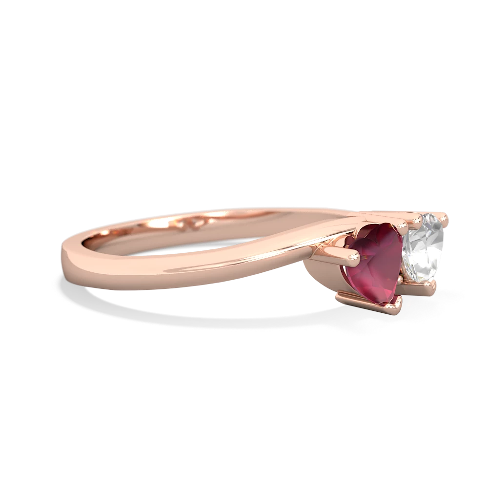 Ruby Sweethearts 14K Rose Gold ring R5260