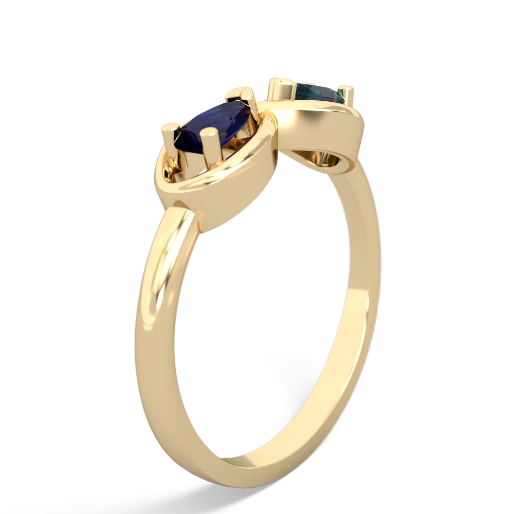 Sapphire Infinity 14K Yellow Gold ring R5050