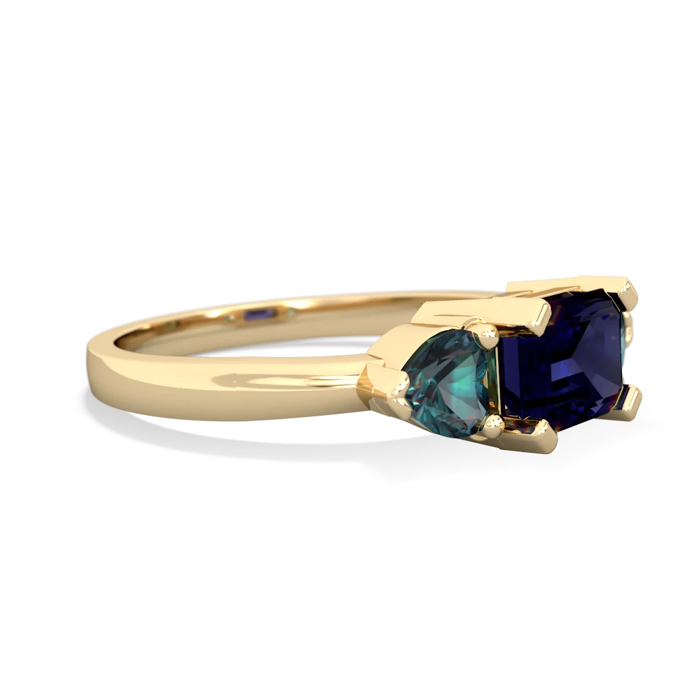 Sapphire Three Stone 14K Yellow Gold ring R5235