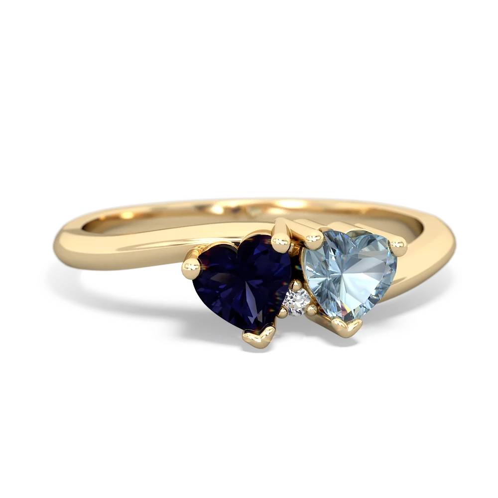 Sapphire Sweethearts 14K Yellow Gold ring R5260