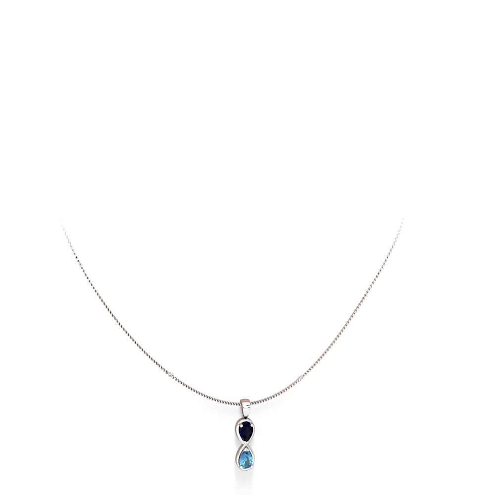 Blue sapphire hot sale infinity necklace